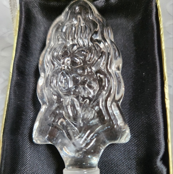 VINTAGE I. W. RICE & CO Crystal Glass Perfume Bottle - Never Used, In Box - Picture 7 of 9